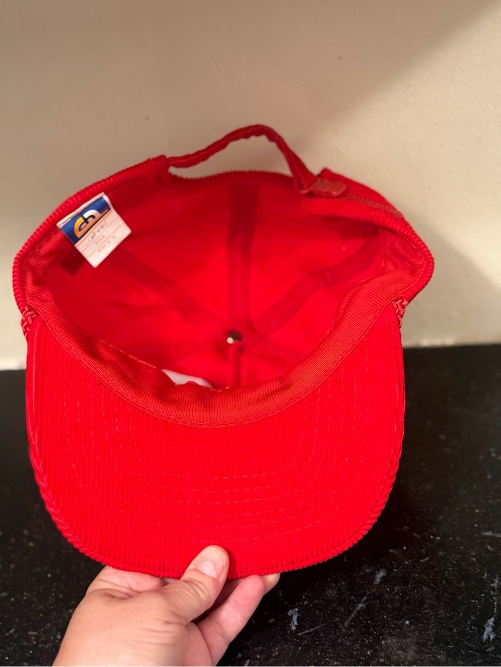 Vintage Stanford University Cardinals Red Corduroy Cap - Picture 2 of 5